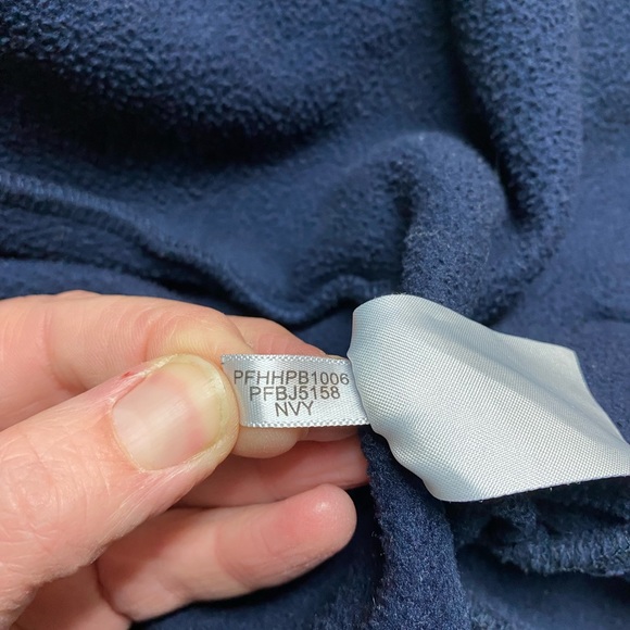 Calvin Klein performance fleece quick dry jacket w/Thumbholes Navy Blue - Picture 13 of 13